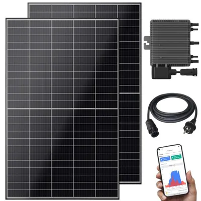 Veska Balkonkraftwerk 1000 W Bifazial Glas/Glas