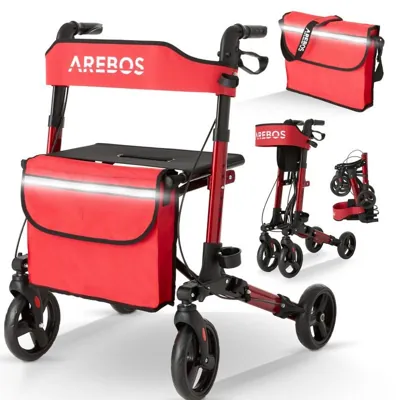 Arebos Rollator Aluminium faltbar